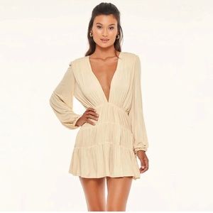Indah Francesca Mini Dress in Cream Size 0/XS